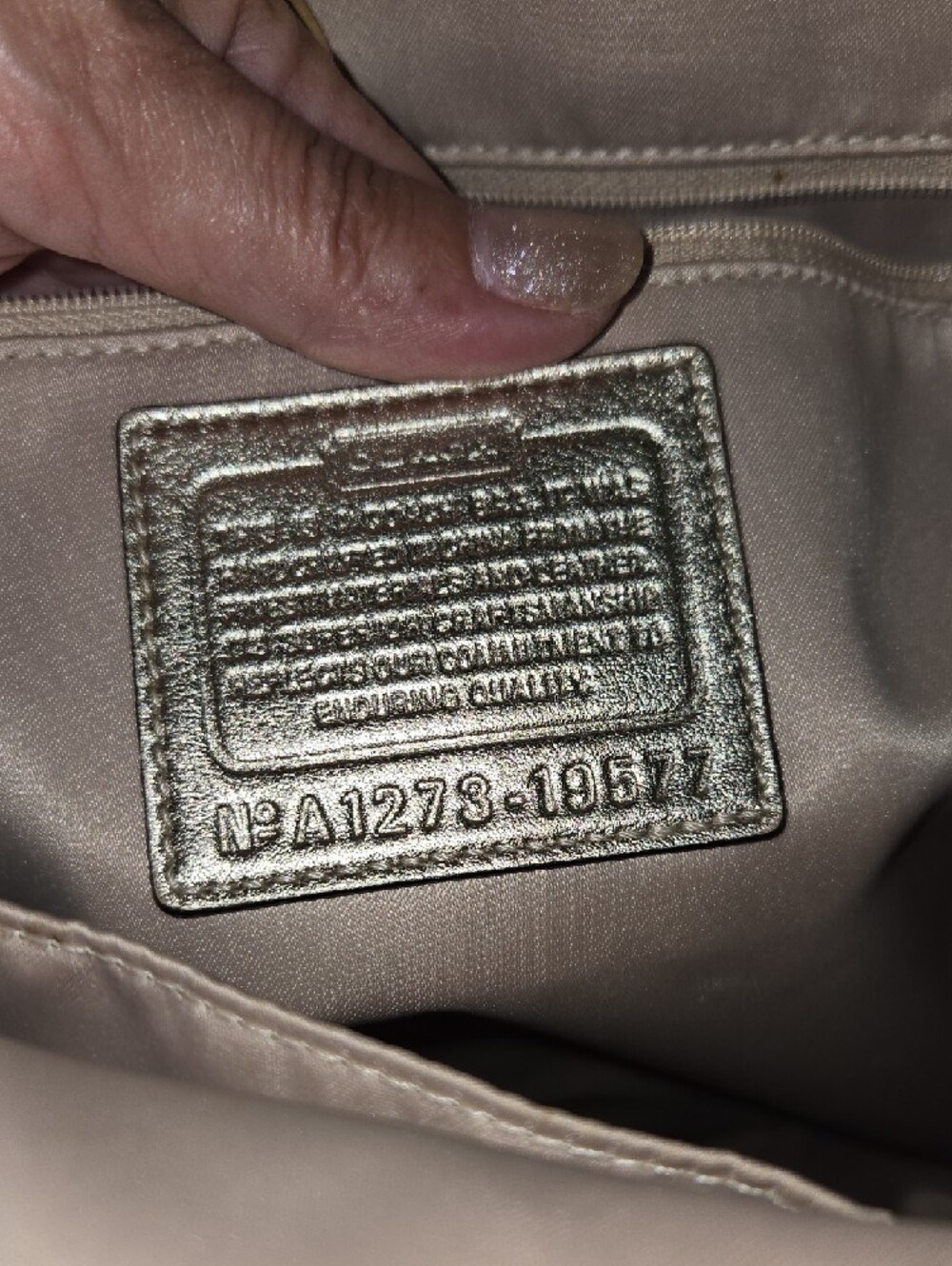 Coach Metallic Gold Sunflower Tote - Picture 11 of 12